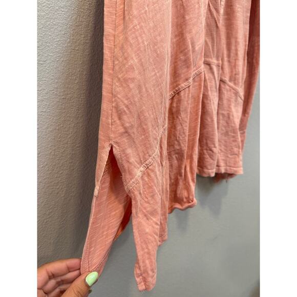 Free People Focus on Center Beaded Tank Top; Pink Medium - Picture 6 of 7